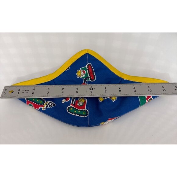 Handmade MICE AT WORK Microwave Safe Bowl Cozy Reversible Quilted Cozie Medium - Picture 5 of 6